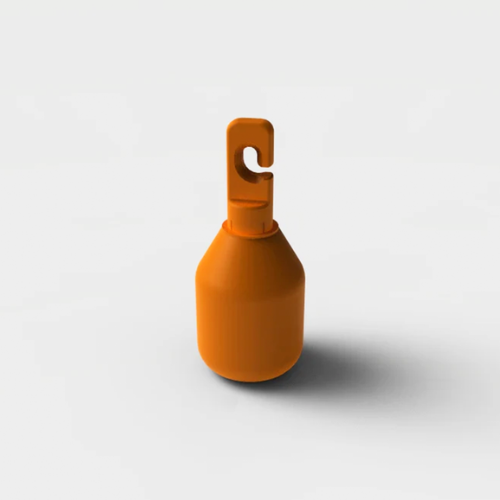 Ambutech Hook On Non-rolling Marshmellow Tip Orange