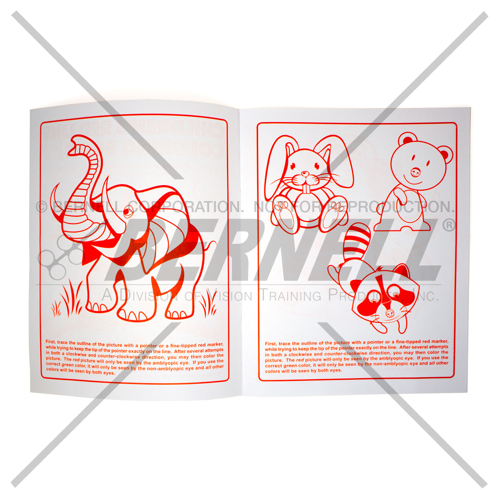 Bernell Children's Red Line Coloring Book sample coloring page