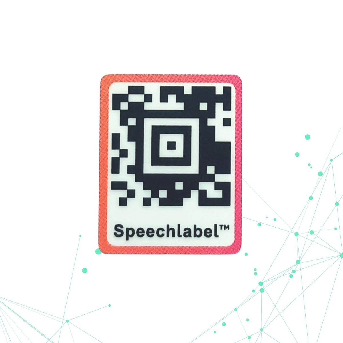 Speechlabel QR Code thin sticker label