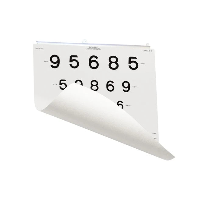 good-lite illuminated chart - distance -esv 3000 and esc2000 - lea-numbers 15-line -rollup - 4m
