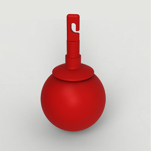 Ambutech Hook On Rolling Ball Tip in Red