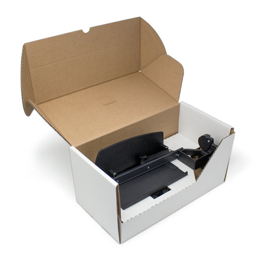 Open cardboard box with Bernell-O-Scope