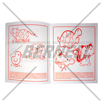 Bernell Children's Red Line Coloring Book sample