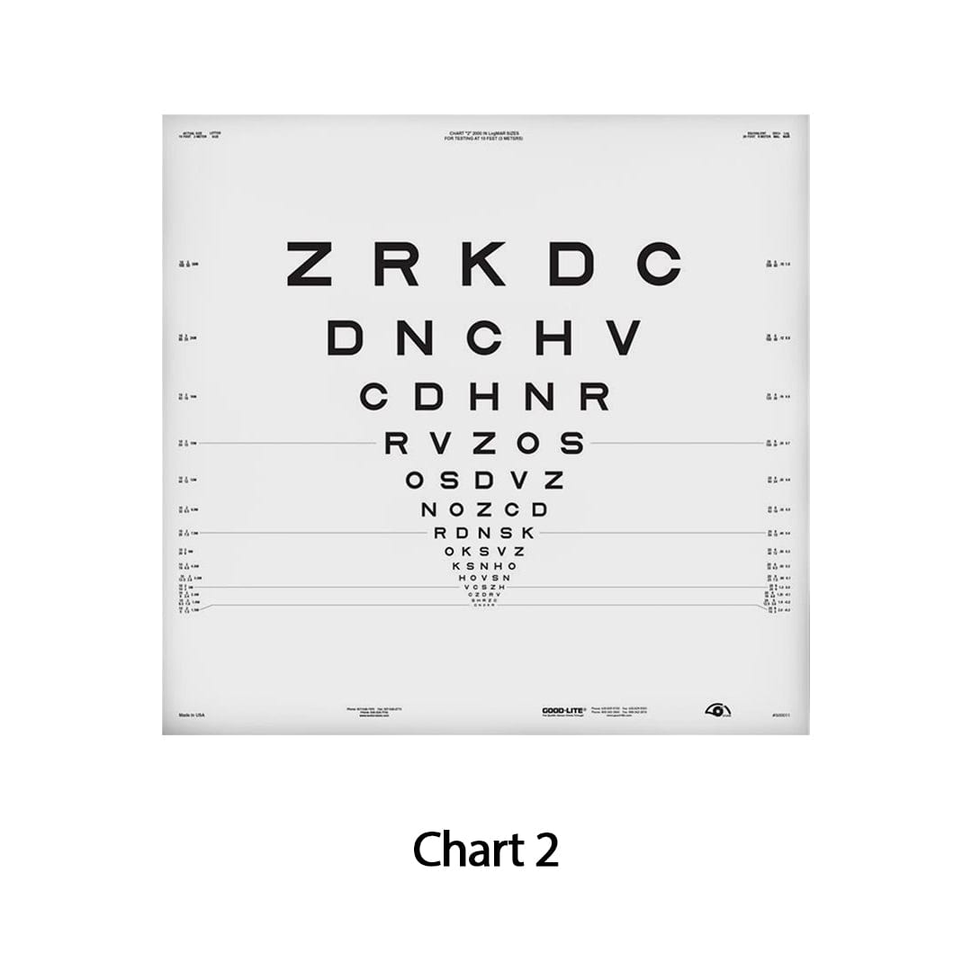 Chart Distance ESV3000 and ESC2000 -ETDRS 2000 Series Sloan Letter - chart 2