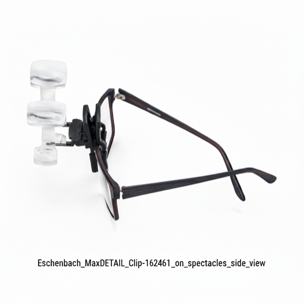 Eschenbach MaxDETAIL Clip [162461] on spectales side view