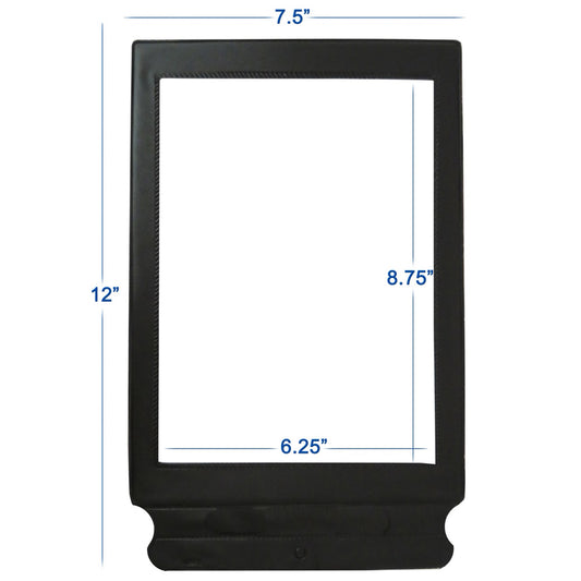 Measurements of the Flexible Page Magnifier 2x Large Reading Magnifier
