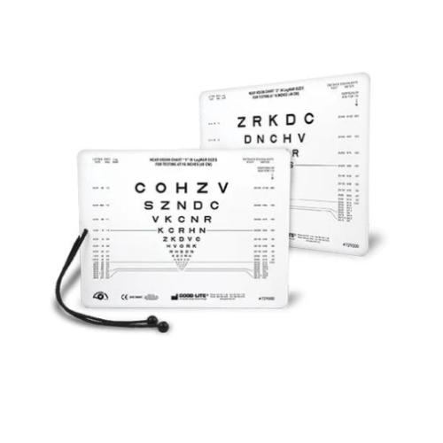 Good-Lite Card Near Sloan Letter ETDRS 2000 Series Charts 1 and 2 with Cord 16in 40cm