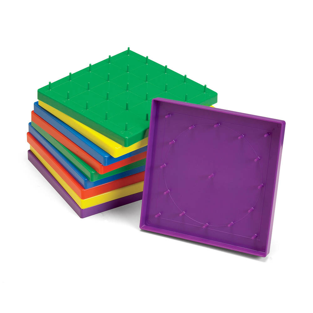Plastic Double-Sided Geoboard 25-Pin & 17-Pin