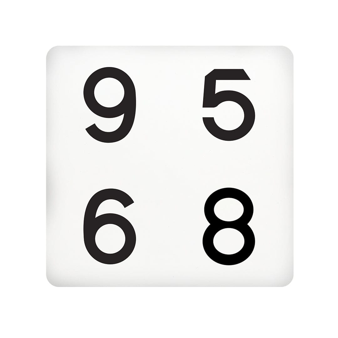 Response Panel LEA NUMBERS - White Opaque