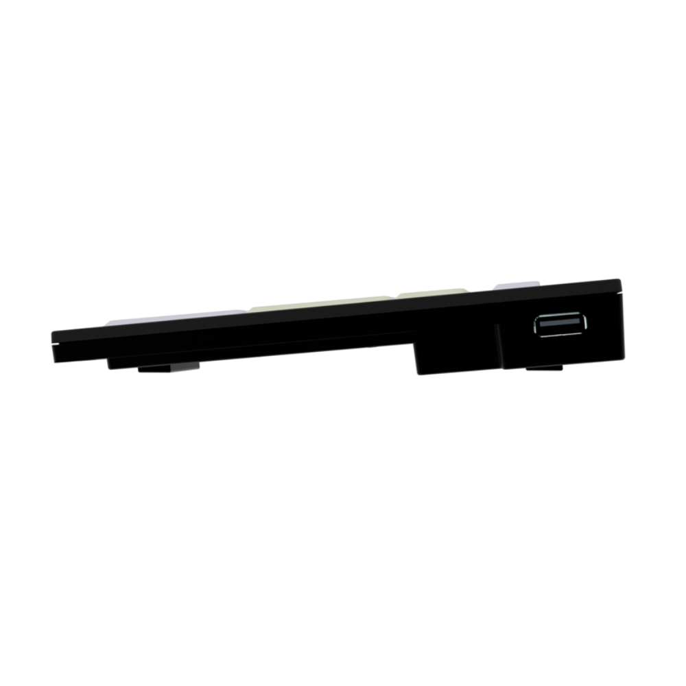 Sensory-Keys Dyslexia Keyboard Side view with USB port