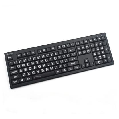 Sensory Keys Large Print Backlit Keyboard - Windows version
