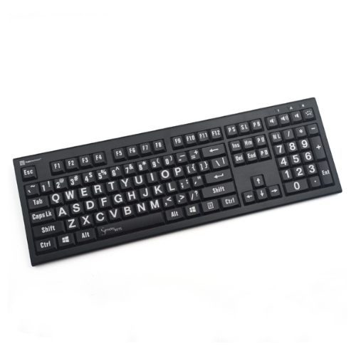 Sensory Keys Large Print Backlit Keyboard - Windows version