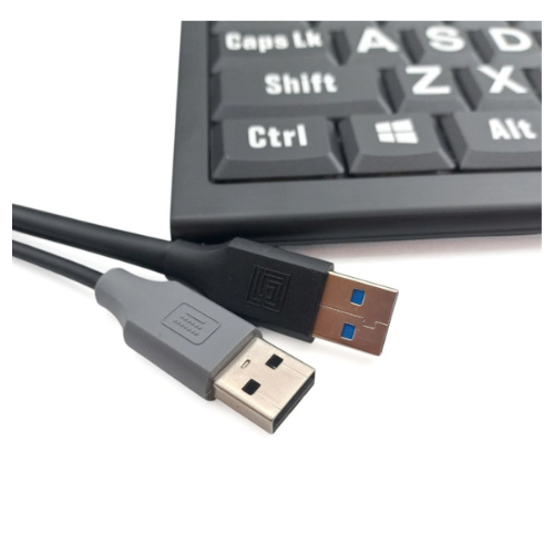 Sensory Keys Large Print Backlit Keyboard USB connectors