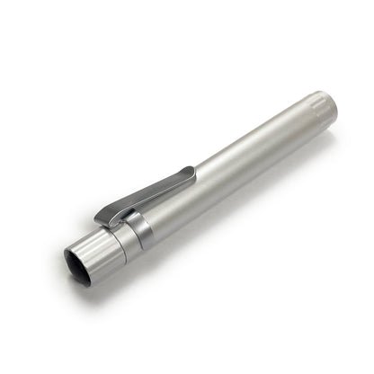 Silver Mini LED Penlight | Clip-On Pocket Penlight