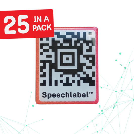 Speechlabel QR Code Sticker think 25pcs