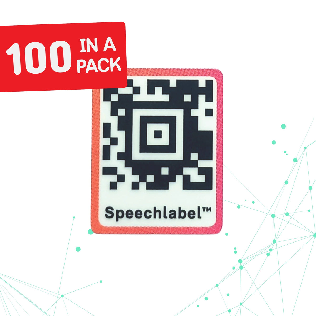 Speechlabel QR Code Sticker THIN 100pcs