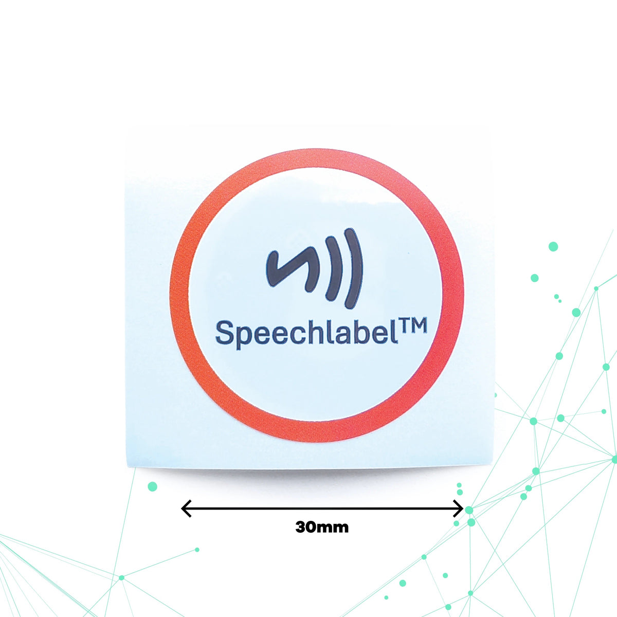 Speechlabel Sticker NFC 30mm