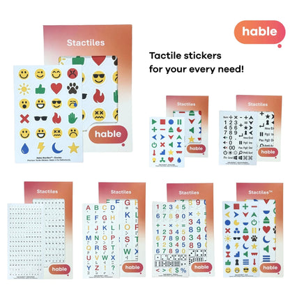 Stactiles Tactile Sticker range by Hable