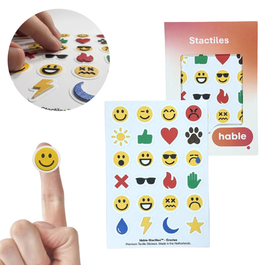 Stactiles Tactile Stickers - Emojis 24pcs