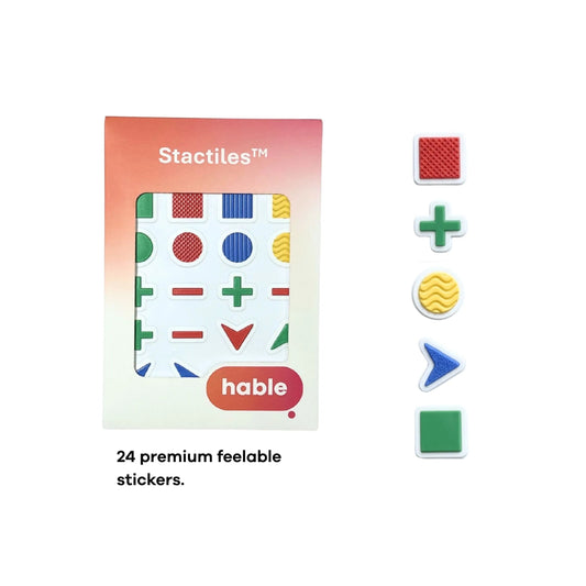 Stactiles Tactile Stickers Basic Shapes 24pc