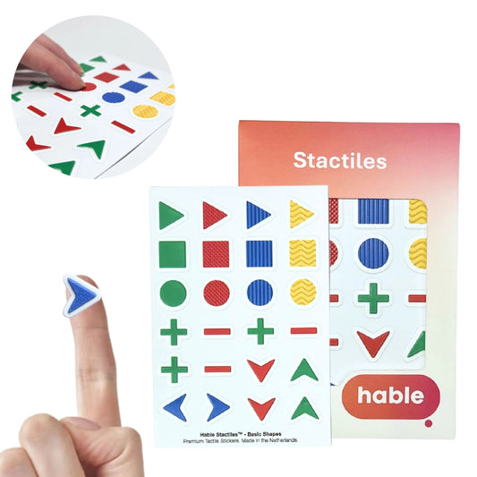 Stactiles Tactile Stickers Basic Shapes 24pcs