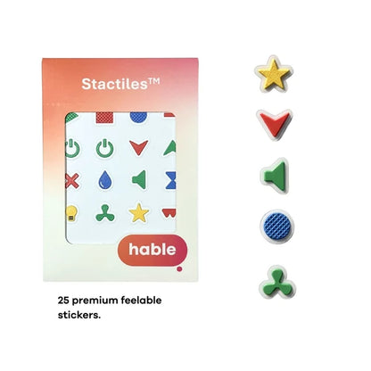 Stactiles Tactile Stickers General Utility 25pc