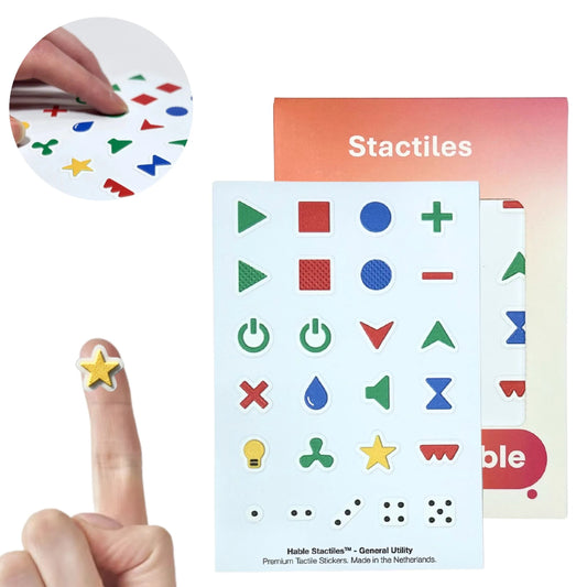 Stactiles Tactile Stickers General Utility 25pcs