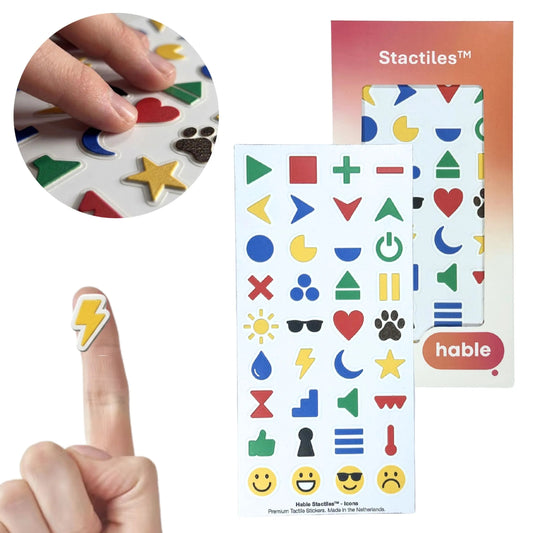 Stactiles Tactile Stickers Icons 36pcs