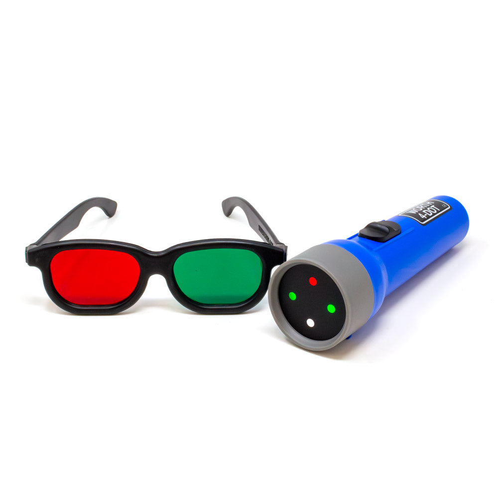 Worth 4-Dot Test with Red-Green Glasses