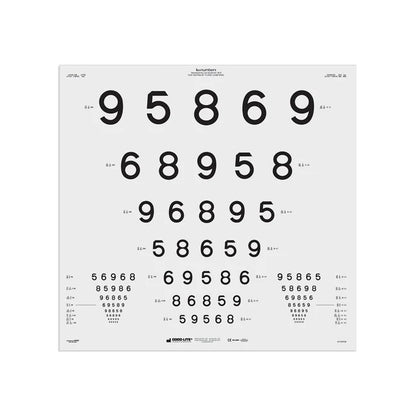 good-lite illuminated chart - distance - esv 3000 and esc2000 - lea-numbers 15-line -mixed-order-2 - 4m