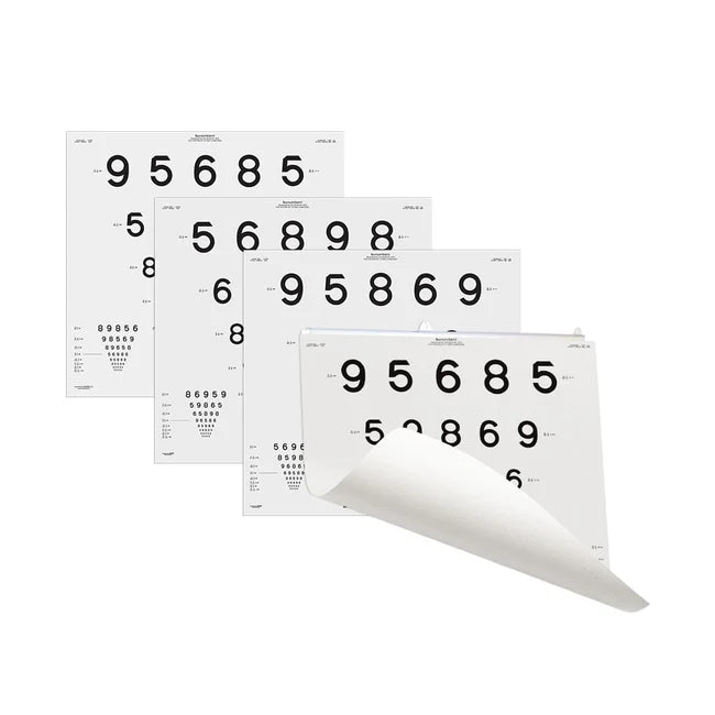 Good-lite illuminated charts - distance - esv 3000 and esc2000 - LEA NUMBERS 15-line 4m
