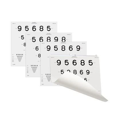 Good-lite illuminated charts - distance - esv 3000 and esc2000 - LEA NUMBERS 15-line 4m